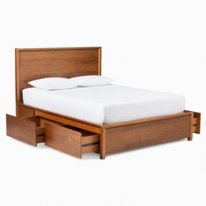 Lokoyogi Queen Size Bed With Drawer Storage
