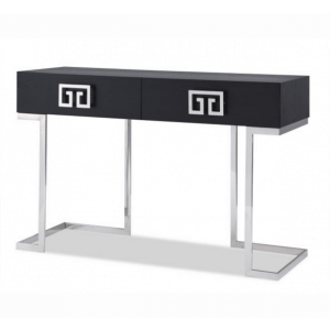 Nobb Black Ash And Steel Console Table