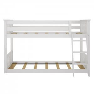 Huddle Marandi Wood Bunk Bed In White Colour